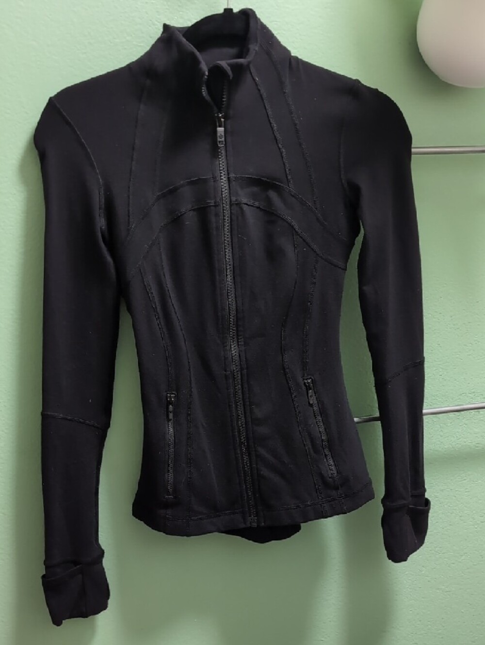lululemon athletica Black Long-Sleeve Zip Mock Jacket - Picture 2 of 4